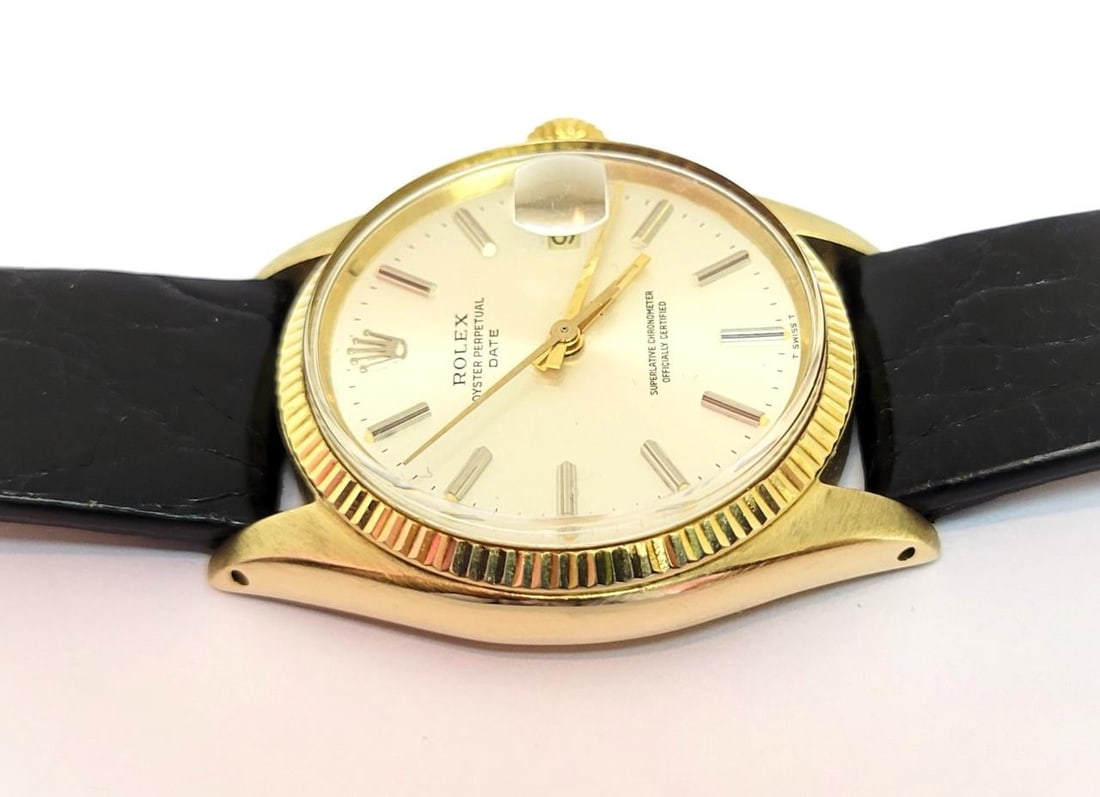 Vintage Mens 14k ROLEX DATE Ref 1503 Cal.1570 Automatic Watch* EXLNT* SERVICED - 10
