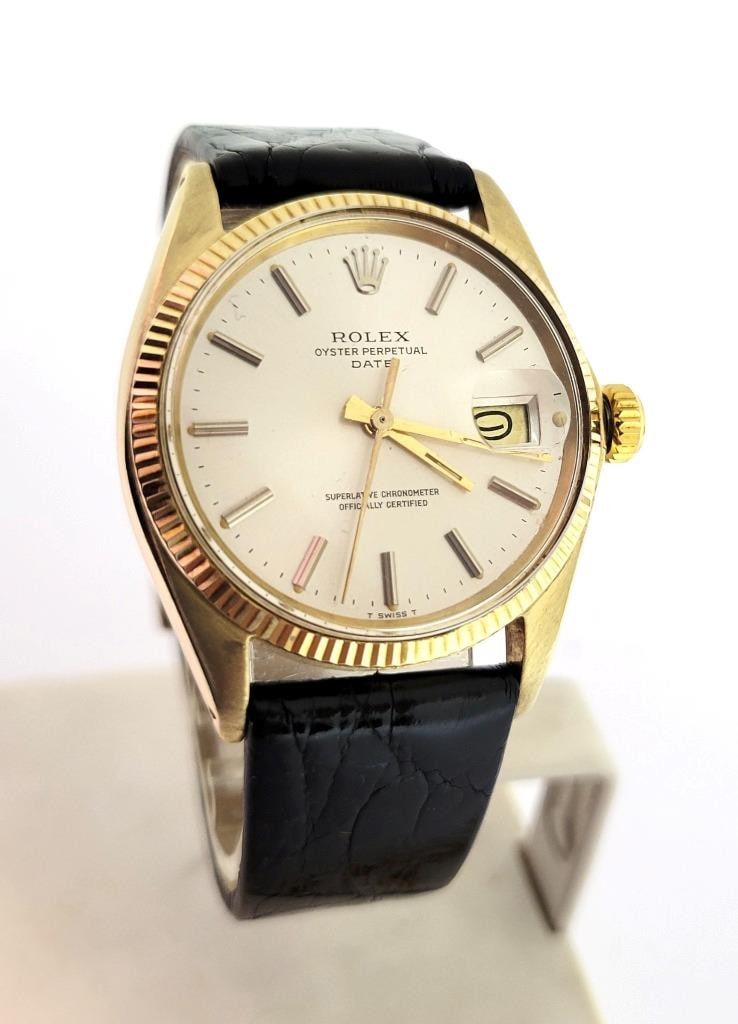 Vintage Mens 14k ROLEX DATE Ref 1503 Cal.1570 Automatic Watch* EXLNT* SERVICED - 2