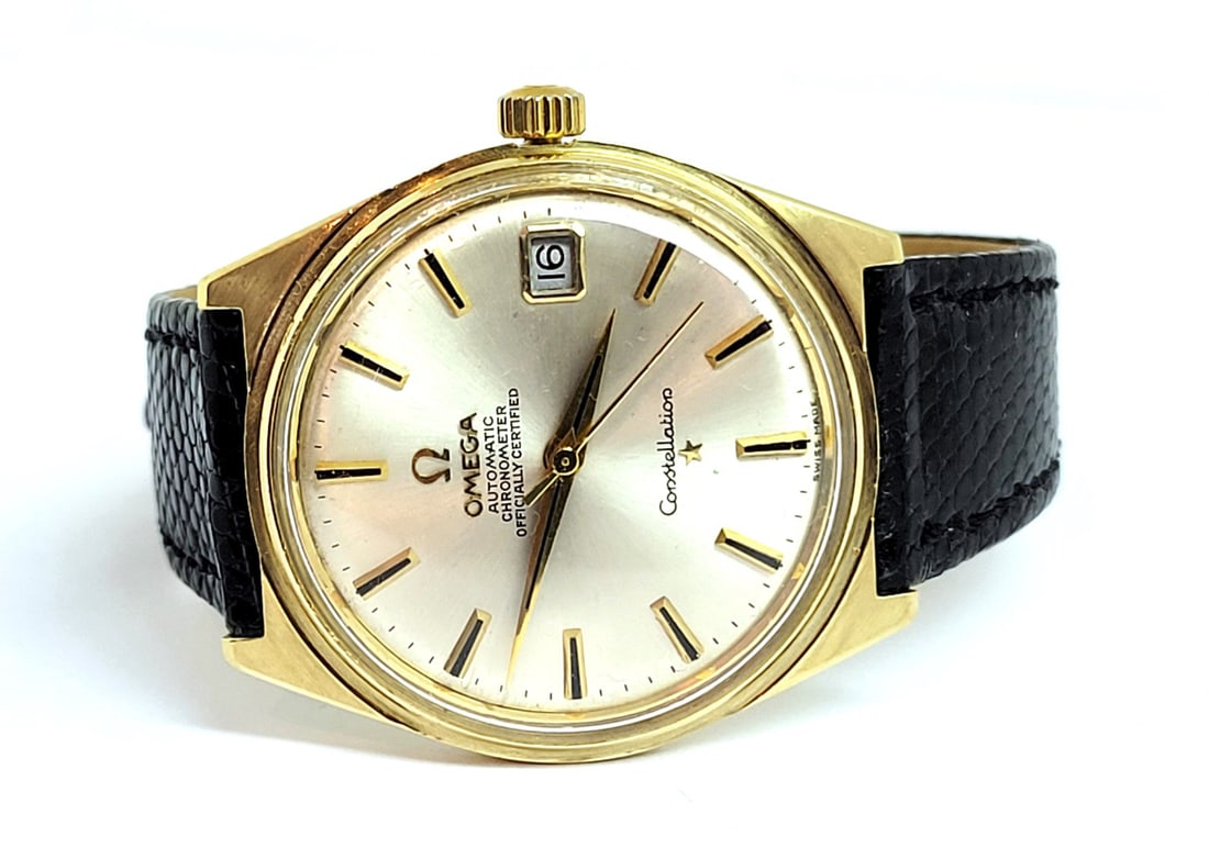 Vintage Solid 18k Gold OMEGA CONSTELLATION Automatic Watch Cal 564* 168015 RARE - 4