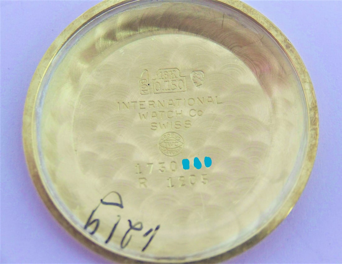 Vintage 18k Gold IWC SHAFFHAUSEN Winding Watch 1960s Cal C401 R1205 SERVICED - 11