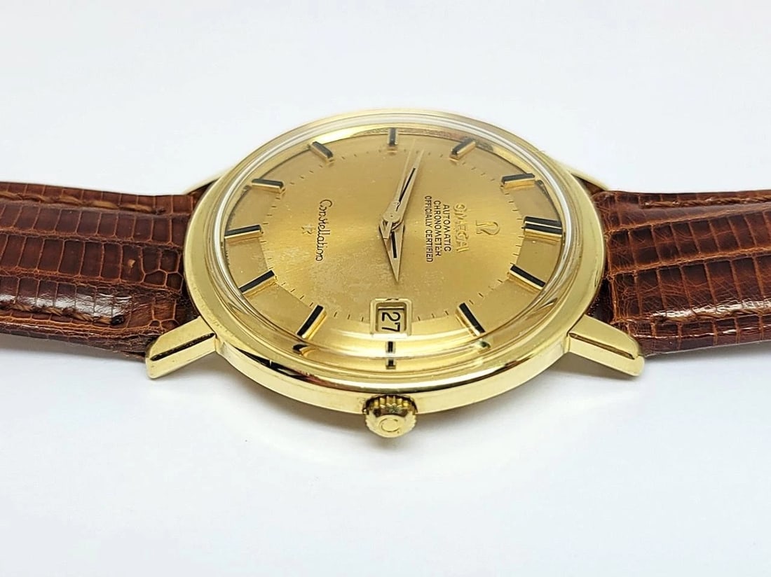 Vintage 18k OMEGA CONSTELLATION Automatic Watch c.1964 Cal.561* 168004/14 EXLNT - 8