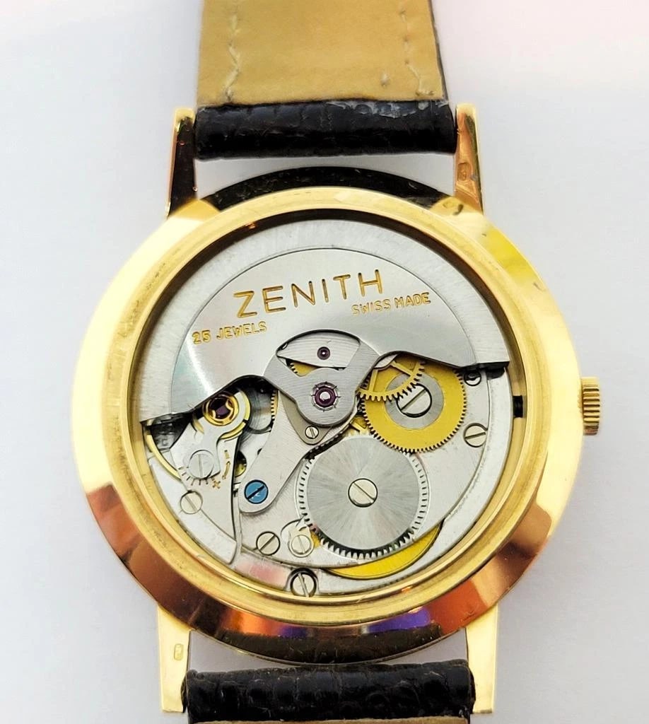 Vintage 18k Rose Gold ZENITH Automatic Watch Cal 2542PC c.1960s* EXLNT SERVICED - 12