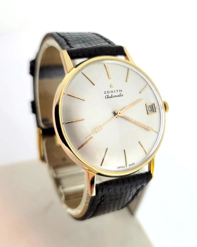 Vintage 18k Rose Gold ZENITH Automatic Watch Cal 2542PC c.1960s* EXLNT SERVICED - 3
