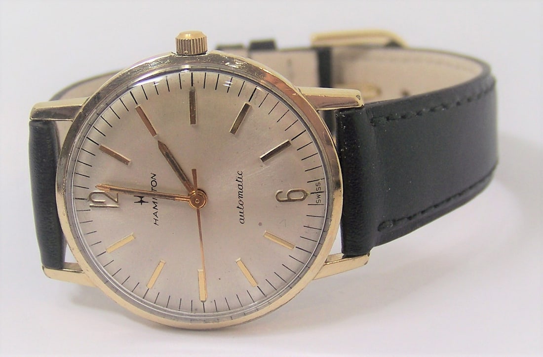 Vintage 10k GF HAMILTON Automatic Watch 1960s Cal 694A* GOOD* SERVICED - 2