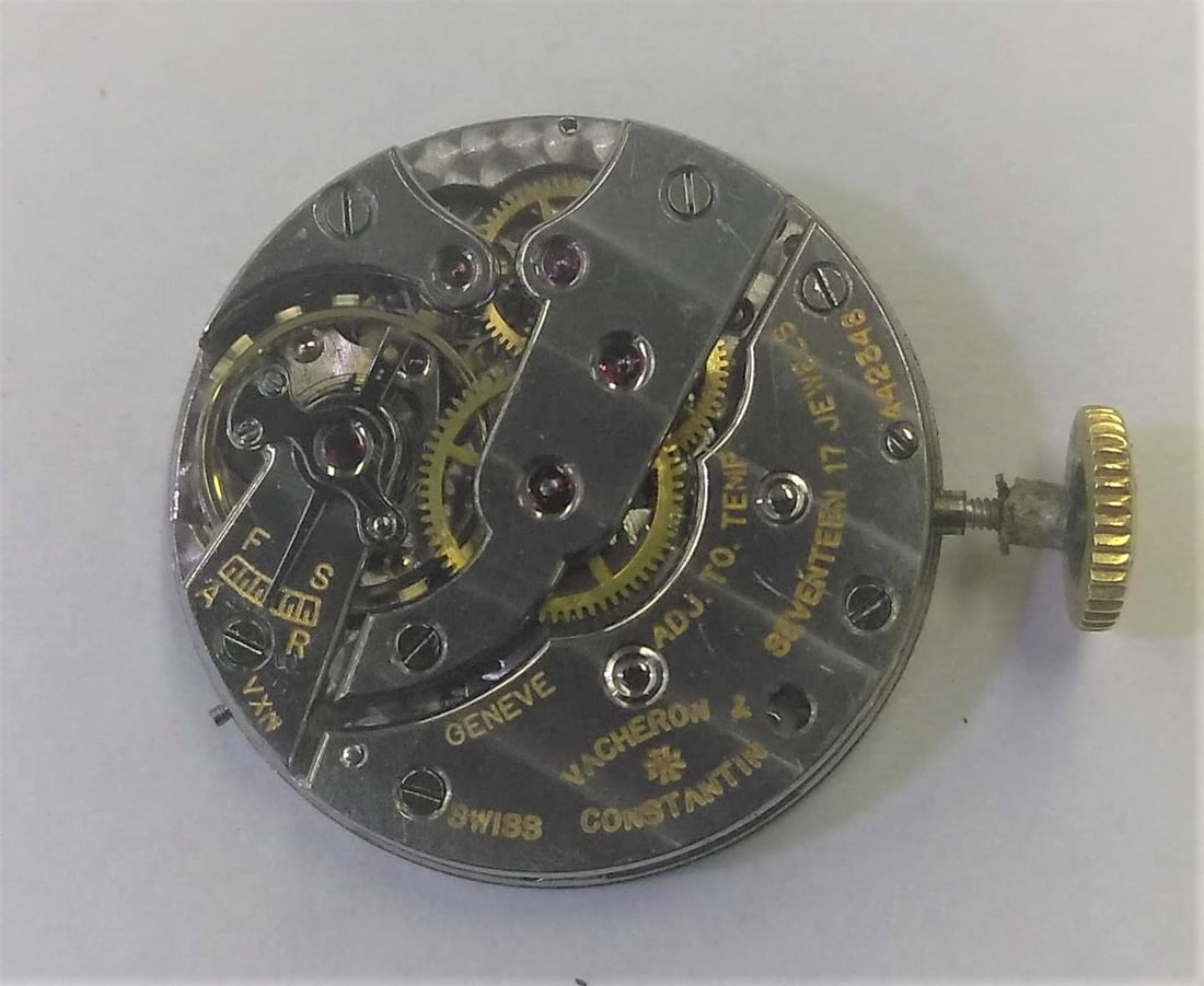 Vintage 18k Gold VACHERON CONSTANTIN Mens Winding Watch Black Dial Cal 458 EXLNT - 12