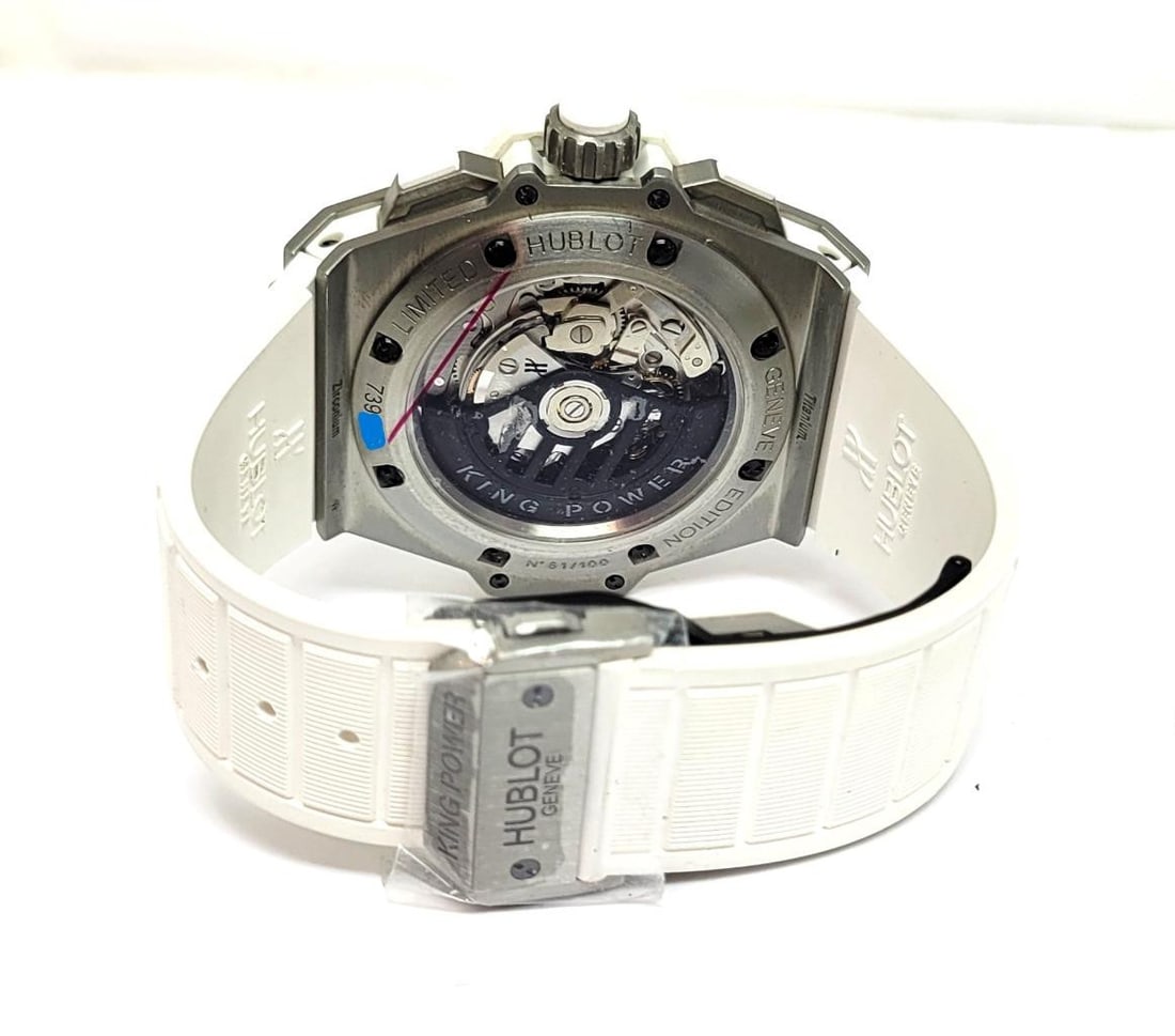 Mens White Hublot King Power Big Bang Titanium & Zirconium Watch 709.ZE.2110.RW - 7