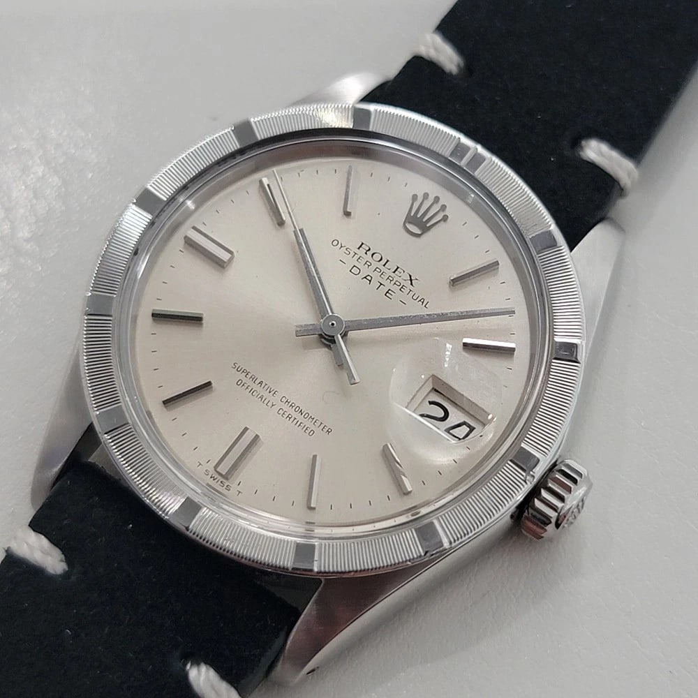 Rolex Oyster Perpetual Date Ref 1501 35mm Mens Vintage 1970s Automatic RA604 (1 of 13)
