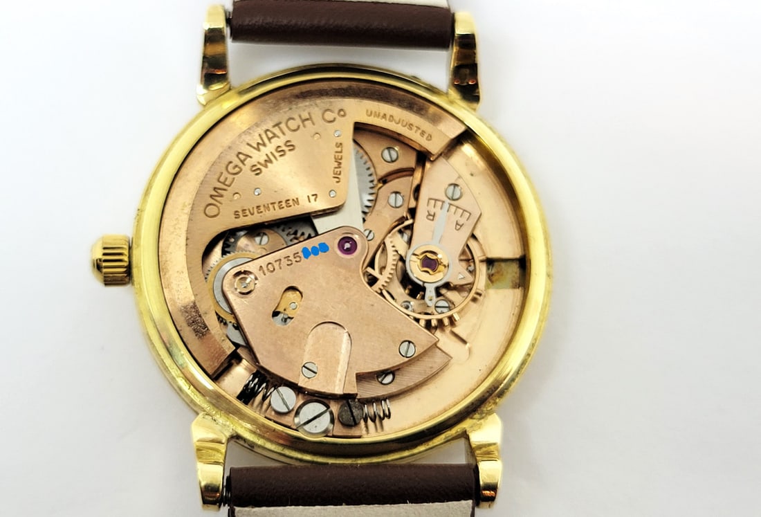 Solid 18k OMEGA Men's AUTOMATIC Watch* Cal 28.10.RA.SC.PC c.1944* EXLNT SERVICED - 10