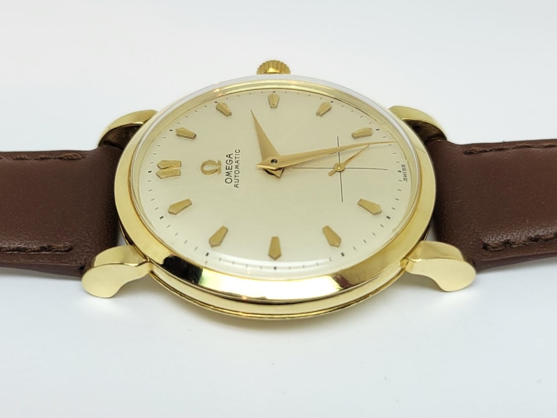 Solid 18k OMEGA Men's AUTOMATIC Watch* Cal 28.10.RA.SC.PC c.1944* EXLNT SERVICED - 7