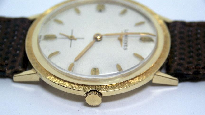 Vintage 14k LONGINES Mens Winding Watch Cal 23Z 1960s* EXLNT Condition* SERVICED - 9