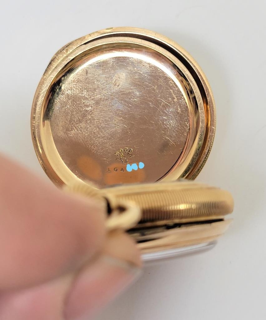 Antique Solid & Heavy 14k WALTHAM Chronograph Open Case Pocket Watch* Very Rare! - 8