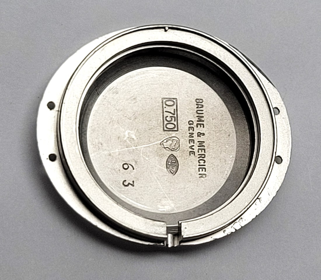 Solid 18k White Gold BAUME & MERCIER Ladies Dress Watch w/Diamonds Ref 38234 9 - 14