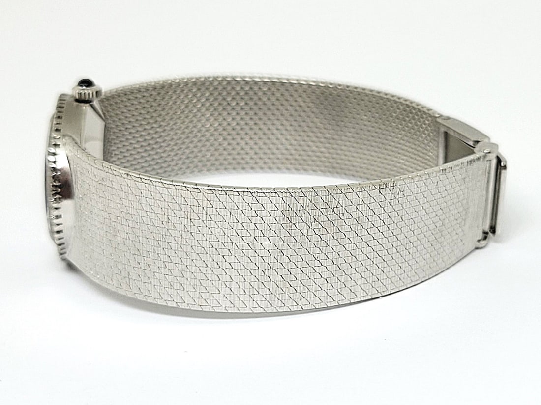 Solid 18k White Gold BAUME & MERCIER Ladies Dress Watch w/Diamonds Ref 38234 9 - 3