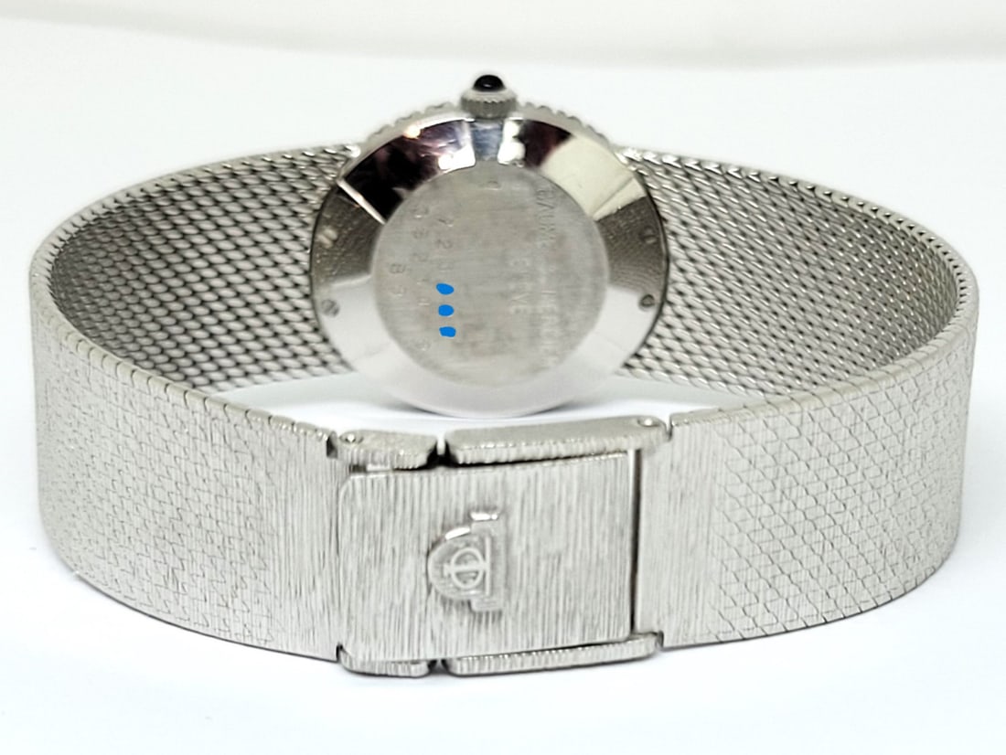 Solid 18k White Gold BAUME & MERCIER Ladies Dress Watch w/Diamonds Ref 38234 9 - 4