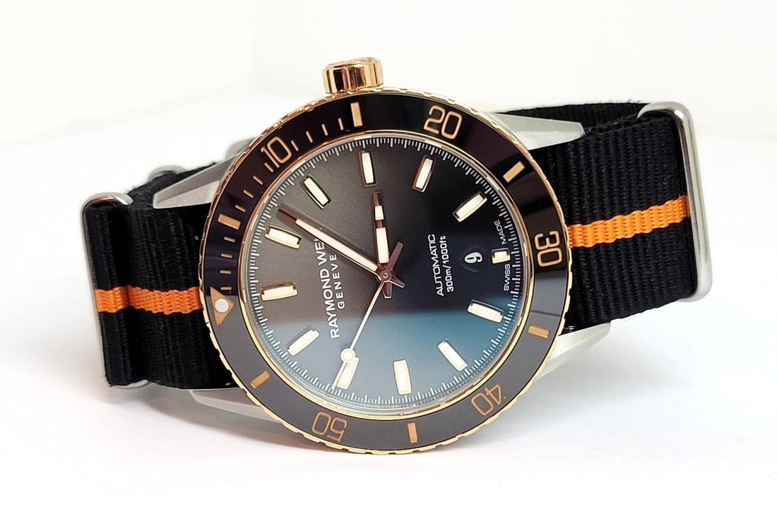 S/Steel Mens RAYMOND WEIL Freelancer Dark Gray Dial Watch Ref 2775* EXLNT - 2