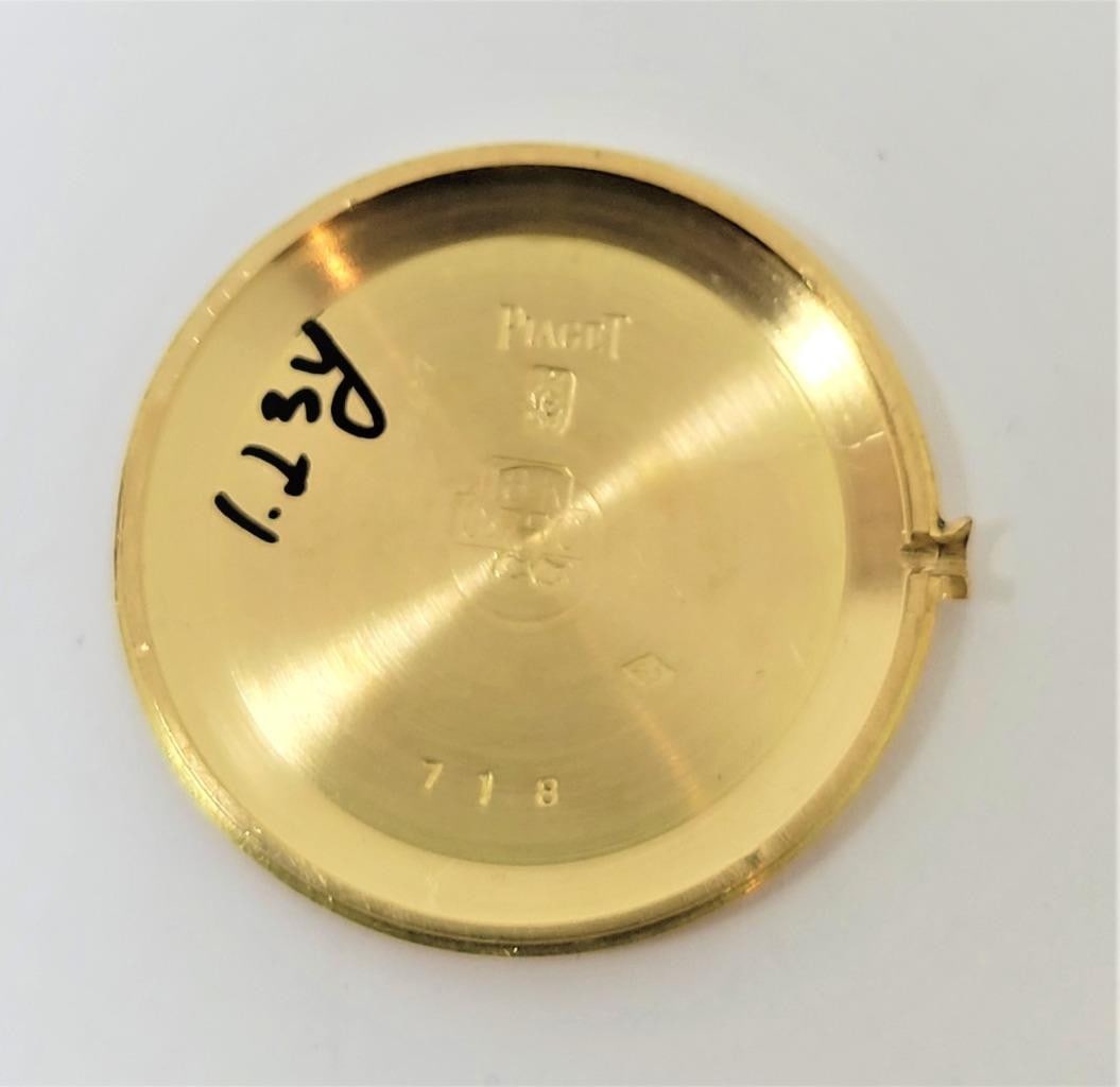 Solid 18k PIAGET Ladies Dress Watch Ref 9015 Cal 9P with Tiger-Eye Stone Dial - 10