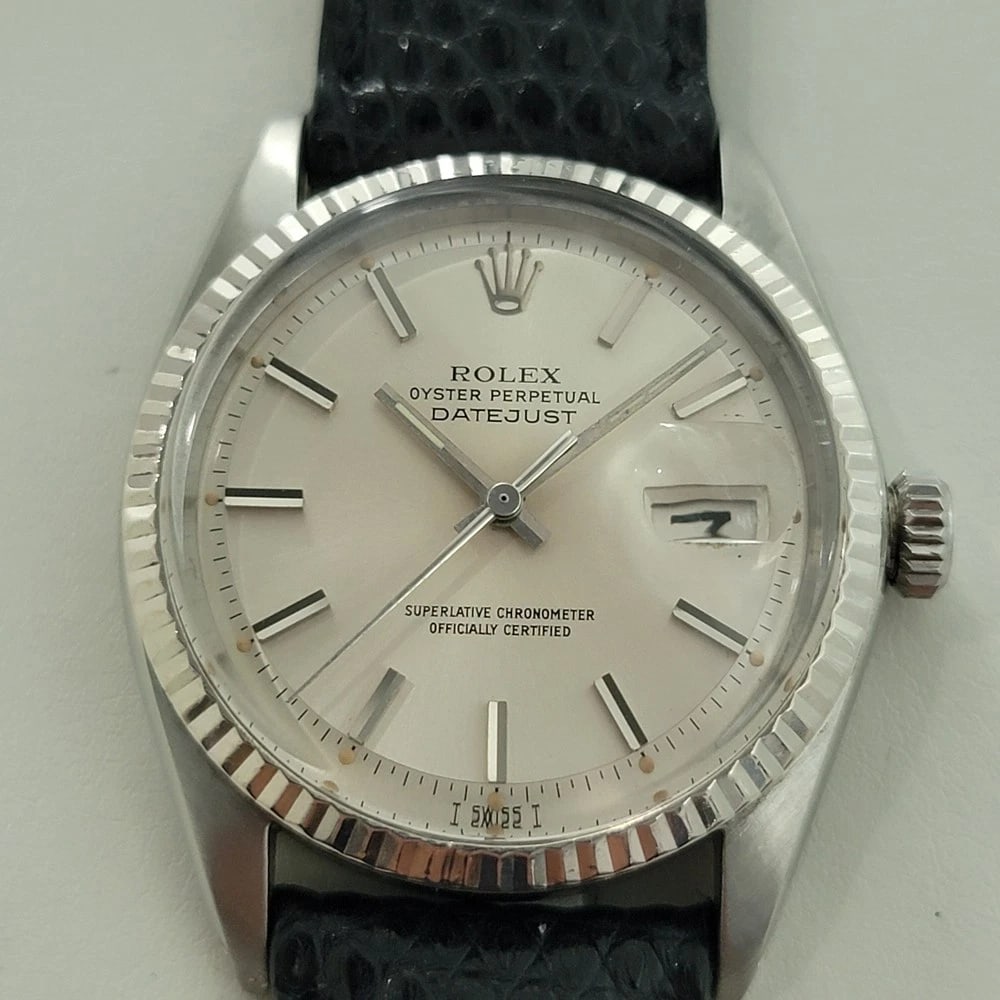 Rolex Oyster Datejust Ref 1601 36mm 18k SS Mens Vintage 1970s Automatic RA594B - 3