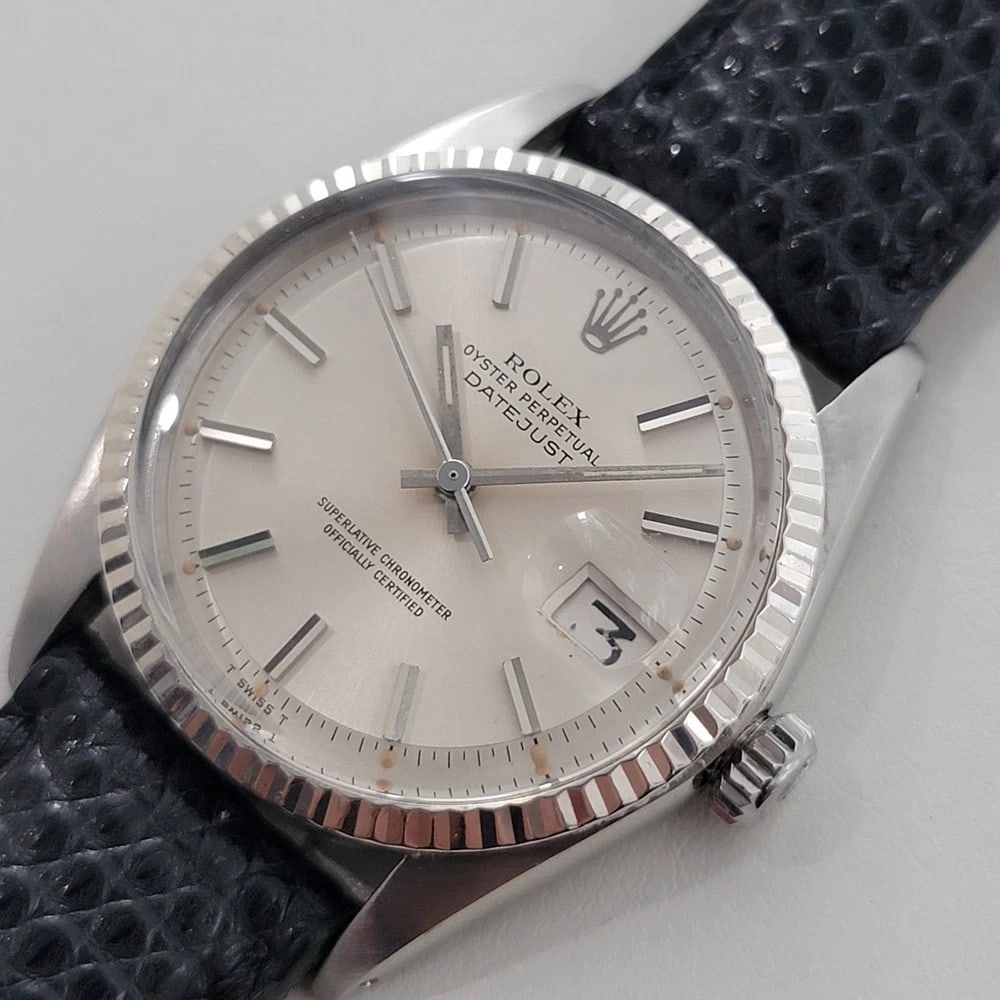 Rolex Oyster Datejust Ref 1601 36mm 18k SS Mens Vintage 1970s Automatic RA594B - 4