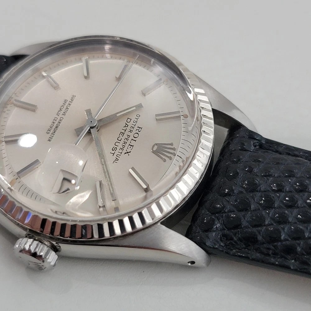 Rolex Oyster Datejust Ref 1601 36mm 18k SS Mens Vintage 1970s Automatic RA594B - 6