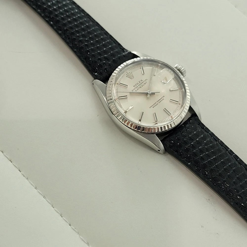 Rolex Oyster Datejust Ref 1601 36mm 18k SS Mens Vintage 1970s Automatic RA594B - 7