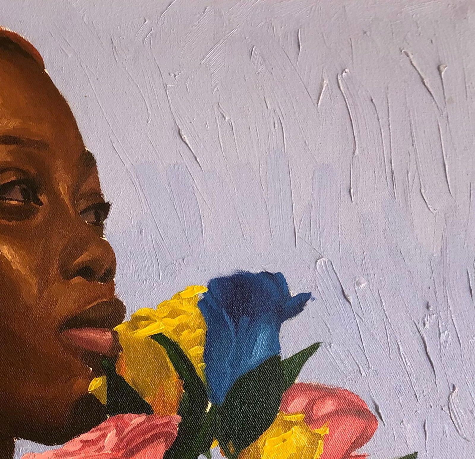 Simon Obeka, On Your Tomb They Won't Smell Nice - 21st Century, Contemporary, Floral, Women, 2023 - 6