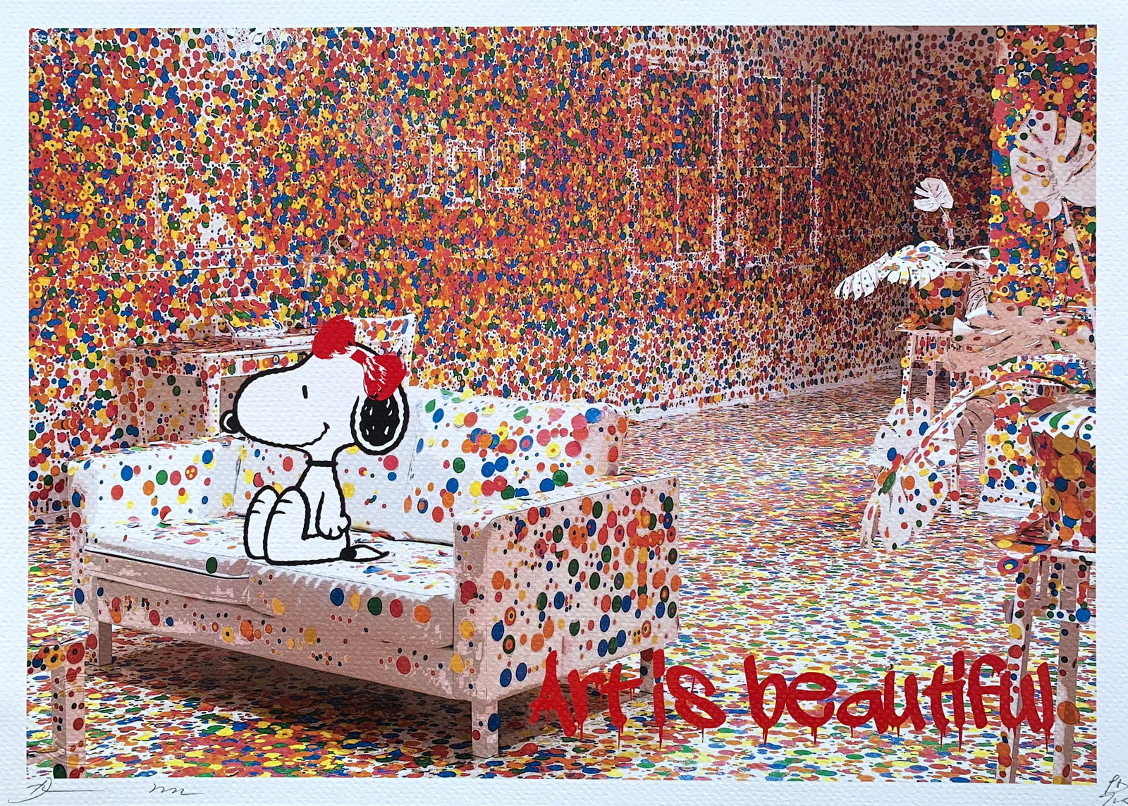 Death NYC Snoopy: Title:Death NYC SnoopyDate/Period:21st CenturyMaterials:Giclee on Fine art 300 gsm paperSize:17 3/4 x 12 1/2 inchesDescription:Artist: Death NYC, limited edition giclee on paper, out of eddition of