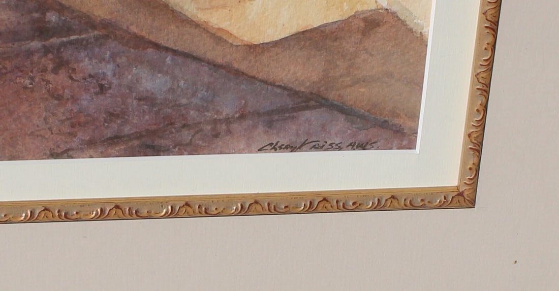 CHERYL CRISS Fine Art Gallery ORIGINAL watercolor New Mexico Dwelling was $3800 - 6