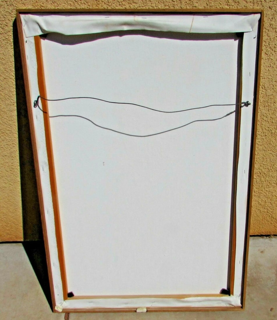 JAN PARKER (British born 1941) Portrait of a Man, 36" x 23-1/2" oil painting - 6