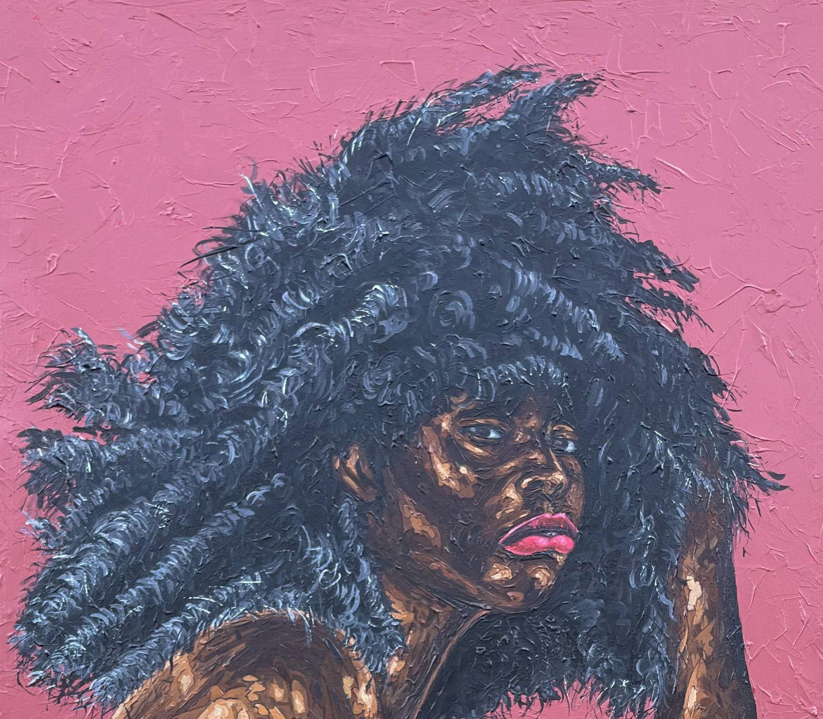 Michael Adetula, Unraveling - 21st Century Contemporary, Figurative Portrait, Woman, Modern, 2024 - 9