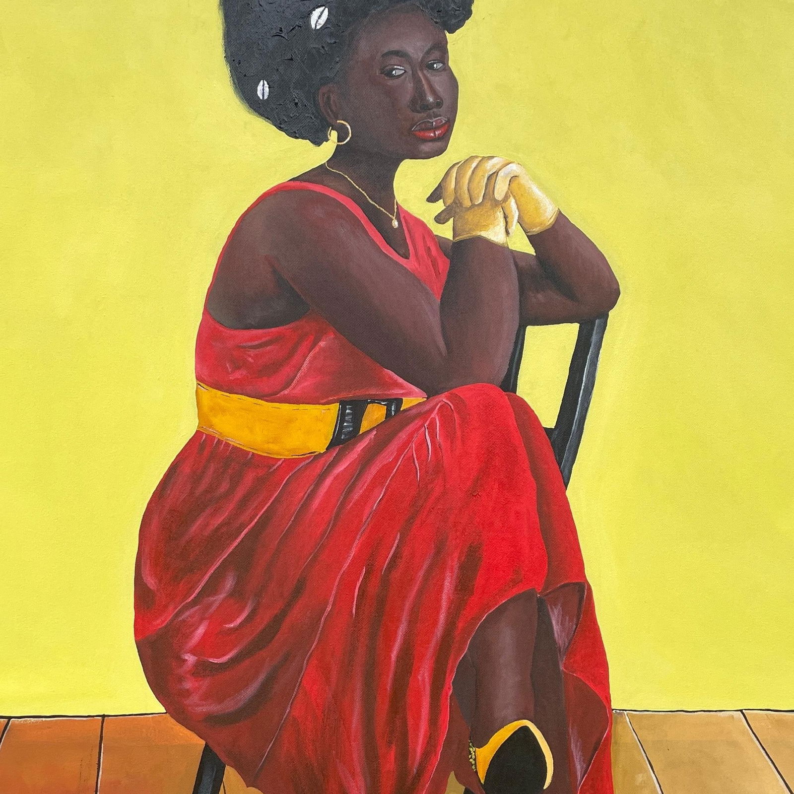 Ayandare Adeniran Ayanmuyiwa, Ireti (Hope) - 21st Century, Contemporary, Figurative Portrait of - 9