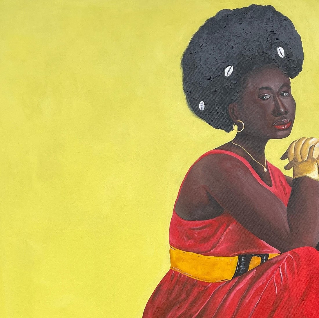 Ayandare Adeniran Ayanmuyiwa, Ireti (Hope) - 21st Century, Contemporary, Figurative Portrait of - 5