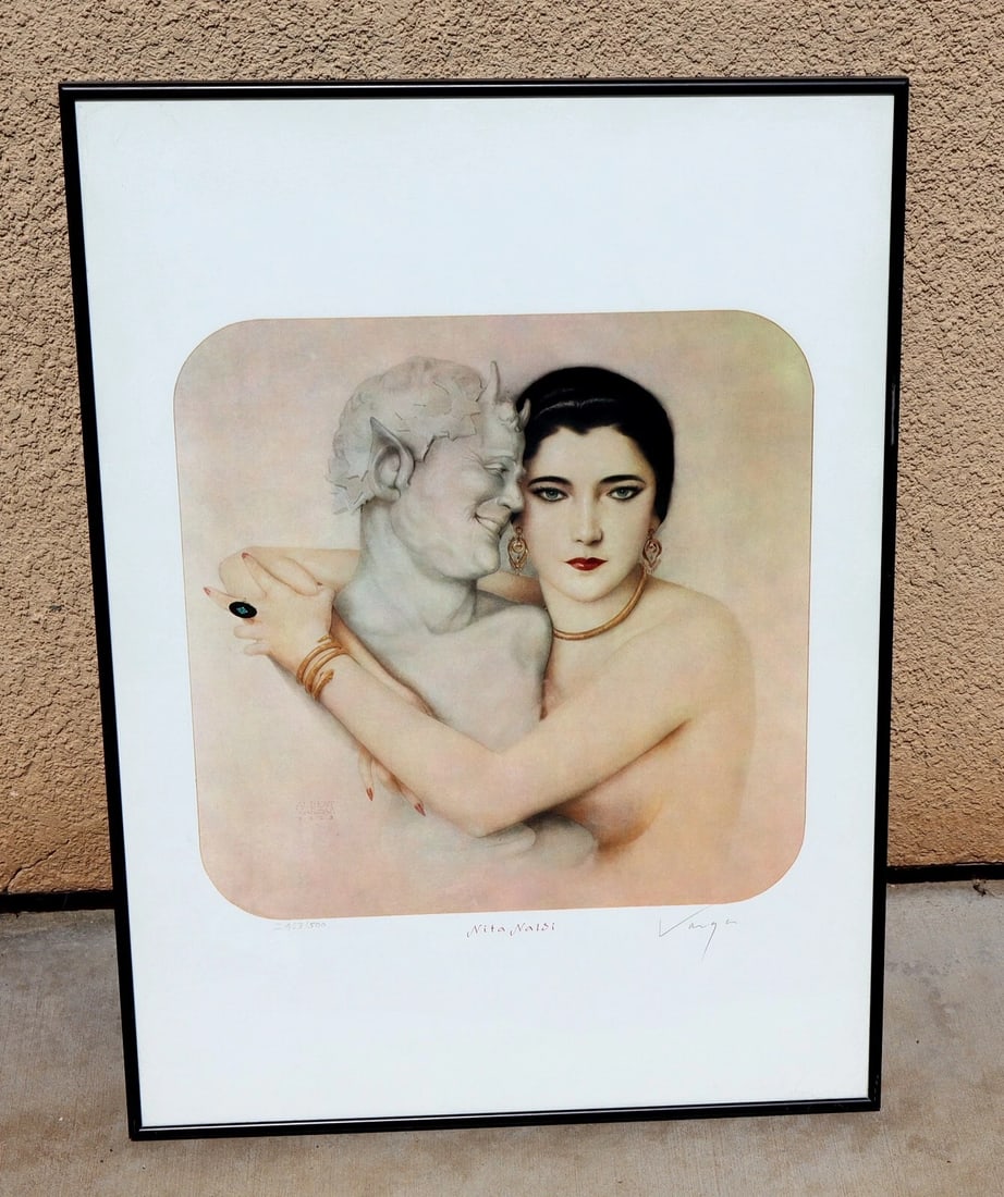 ALBERTO VARGAS Lithograph NITA NALDI 1979 Authentic Signed Proxy Ed of 500 COA: Title:ALBERTO VARGAS Lithograph NITA NALDI 1979 Authentic Signed Proxy Ed of 500 COADescription:ALBERTO VARGAS (1896-1982). NITA NALDI, Lithograph signed by proxy, edition of 500, 1979, 17" x 17"