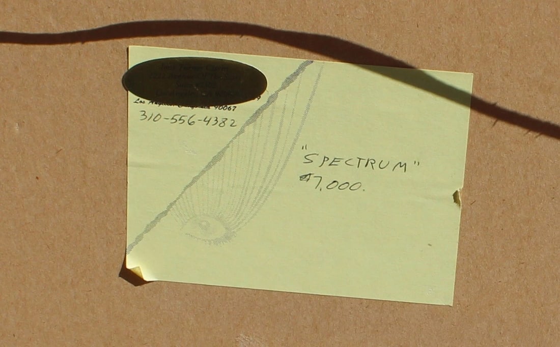 IONE CITRIN Modernist Mixed Media Skeleton Figures in Custom Metal Frame was $7k - 10