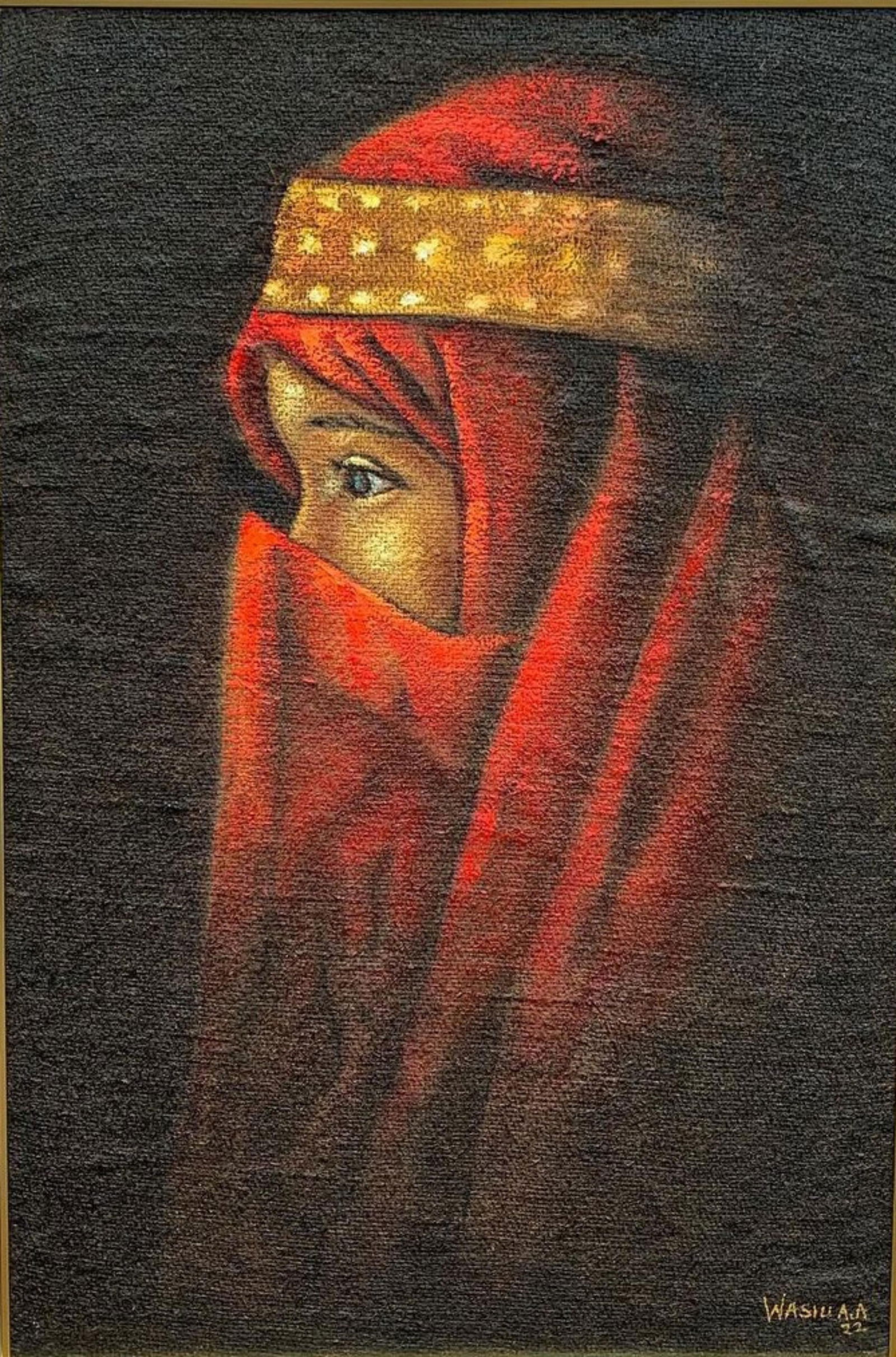 Wasiu Adelakun, Befitting - 21st Century, Contemporary, Figurative Portrait, Religious, Women, 2022 - 8