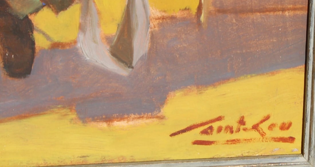 Maurice Saint-Lou (French 1897-1961) Man Getting a Haircut oil Price was $725 - 5