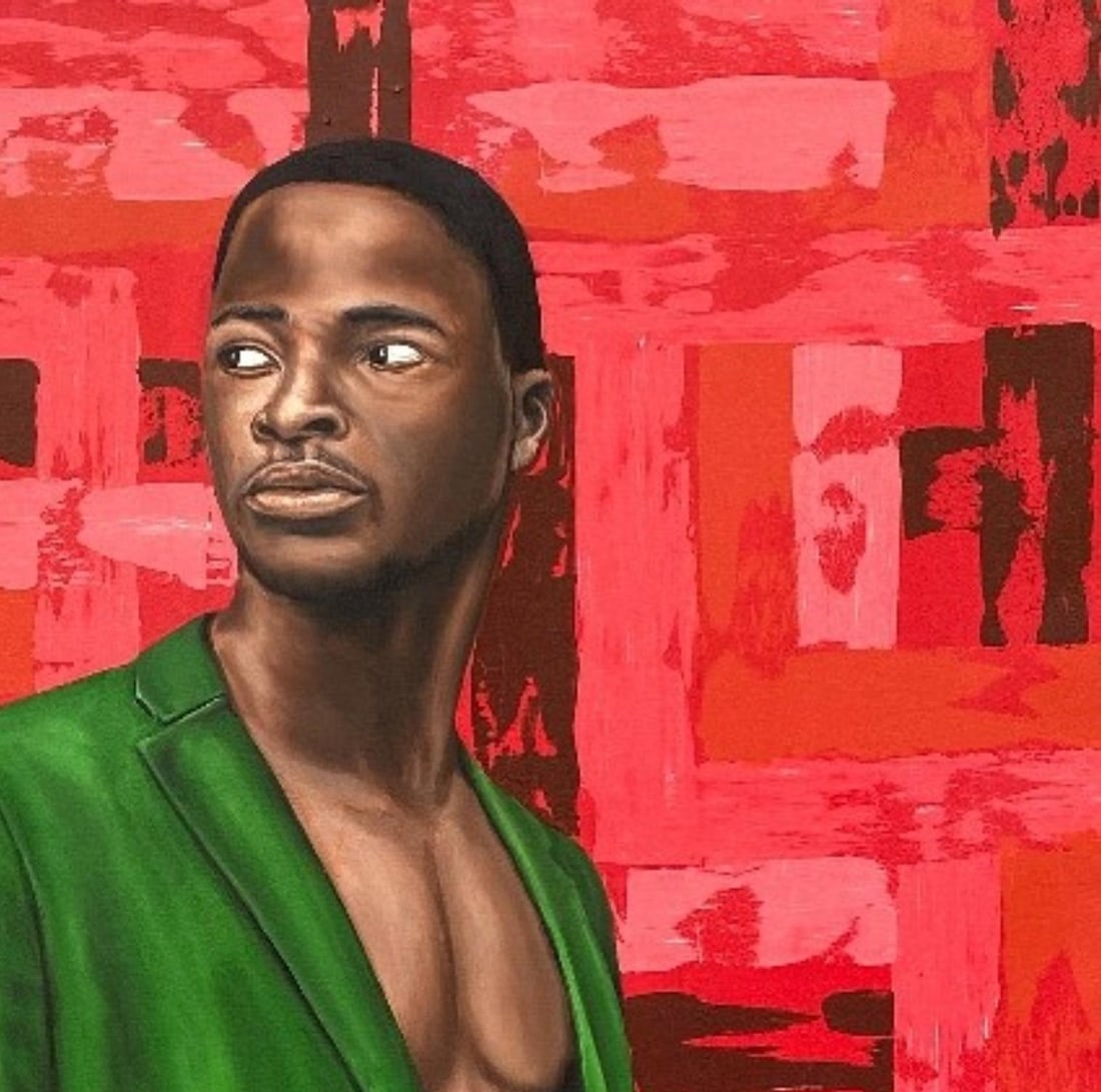 Adebayo Taiwo, Chaos and Elegance -21st Century, Contemporary, Figurative Portrait, Men, Love, 2023 - 10