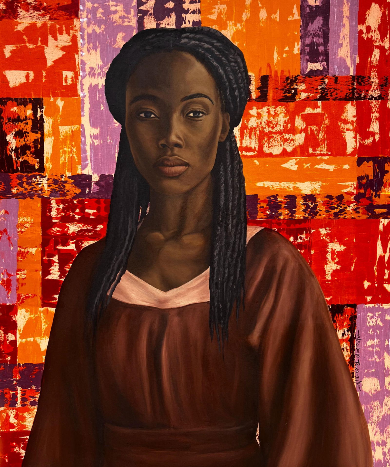 Adebayo Taiwo, Fractured Harmony -21st Century, Contemporary, Figurative Portrait, Women, 2024 - 4