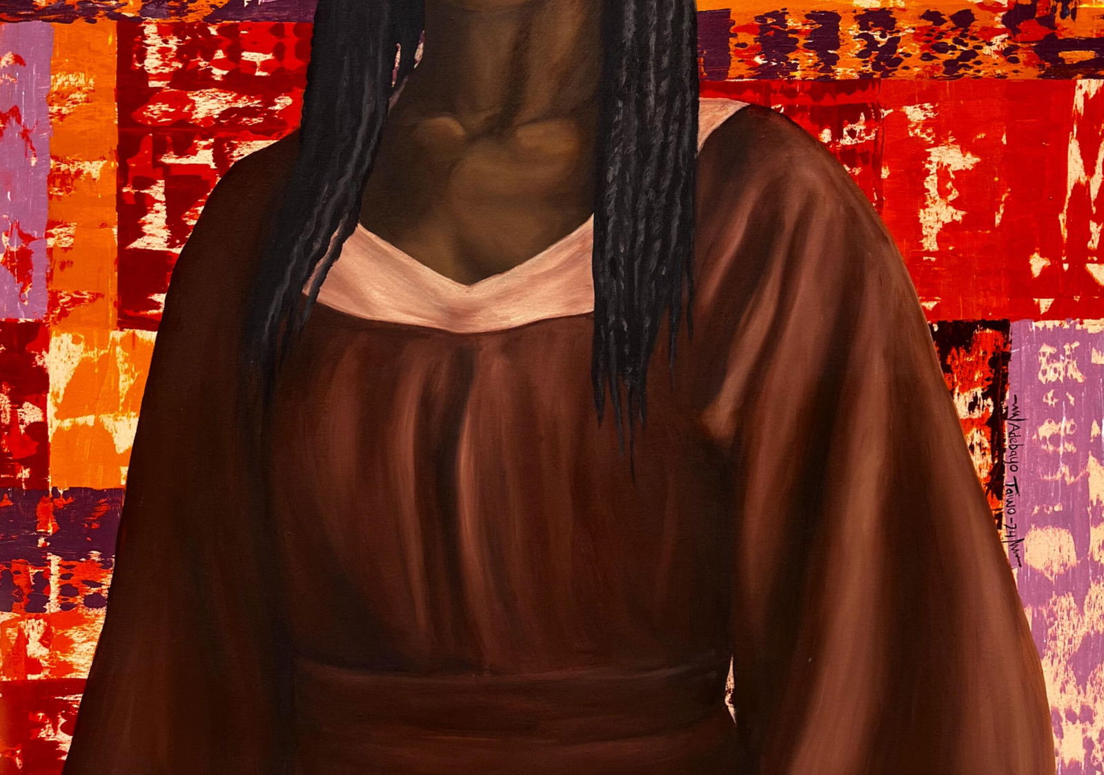Adebayo Taiwo, Fractured Harmony -21st Century, Contemporary, Figurative Portrait, Women, 2024 - 6
