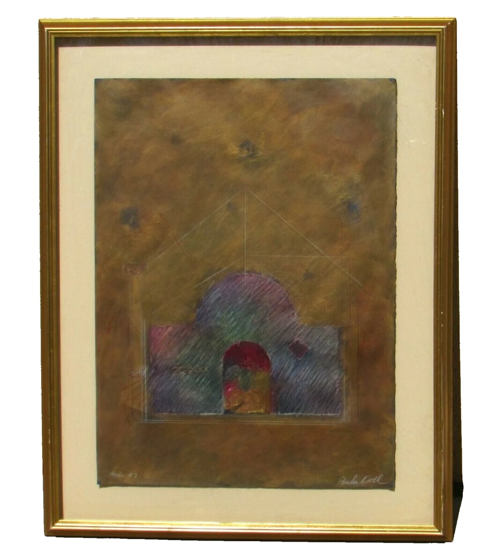 PAMELA KROLL Abode #7 Original Mixed Media Painting (1 of 9)