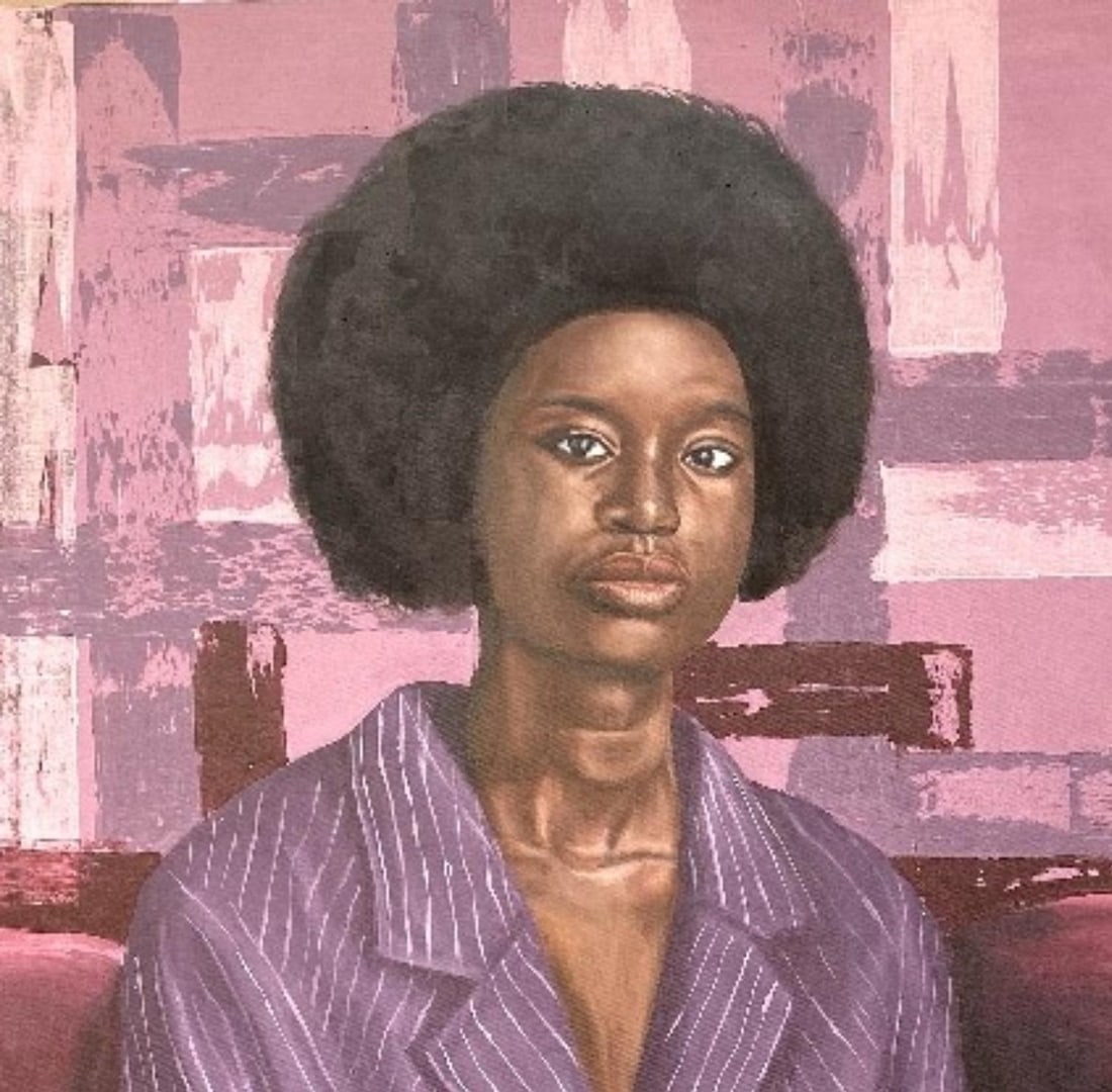 Adebayo Taiwo, Yesterday's Echo -21st Century, Contemporary, Figurative Portrait, Women, Love, 2023 - 11