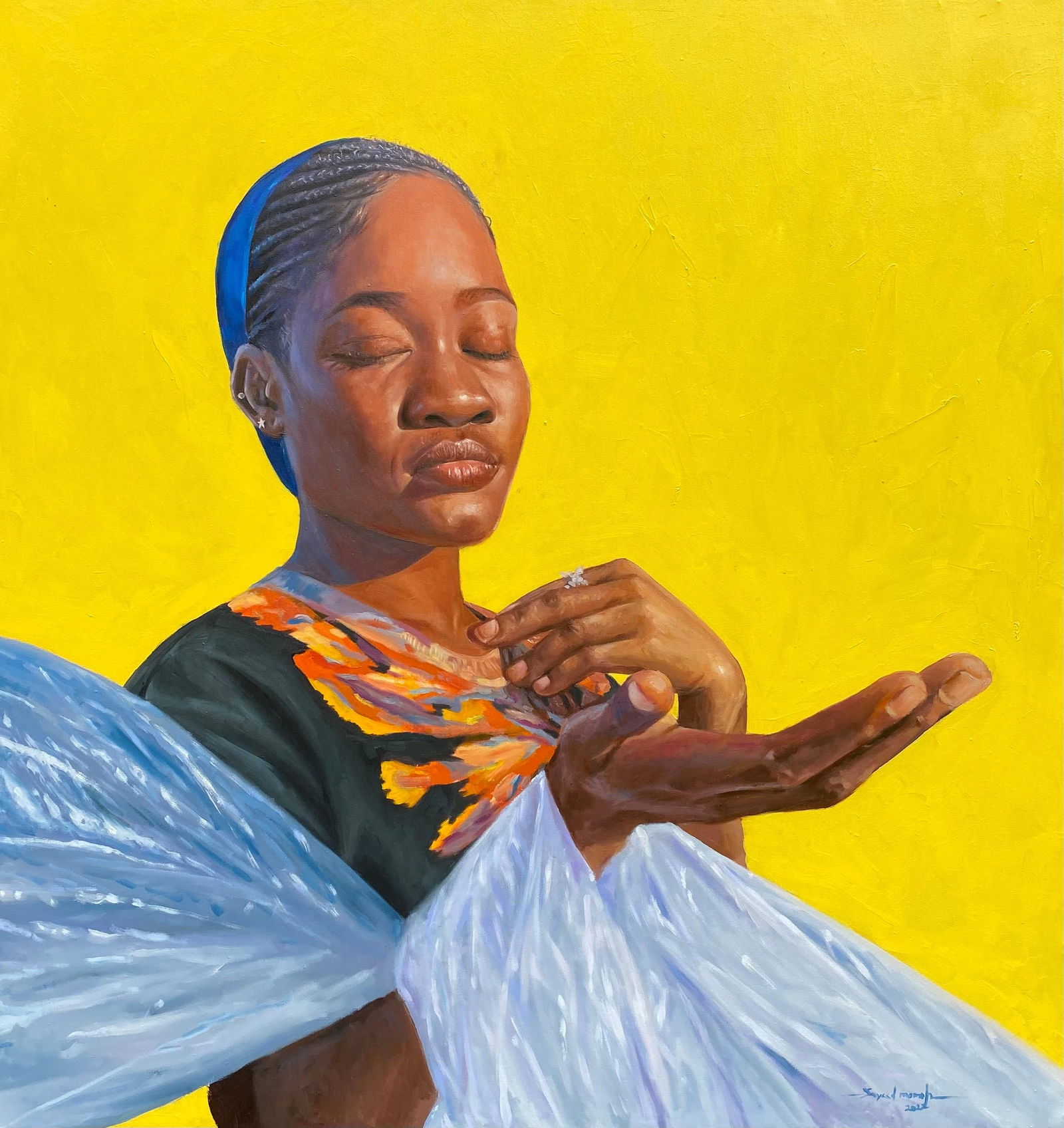 Sayeed Momoh, Beyond Reproach - 21st Century, Expressionist, Figurative Portrait, Oil, Women, 2022 - 5