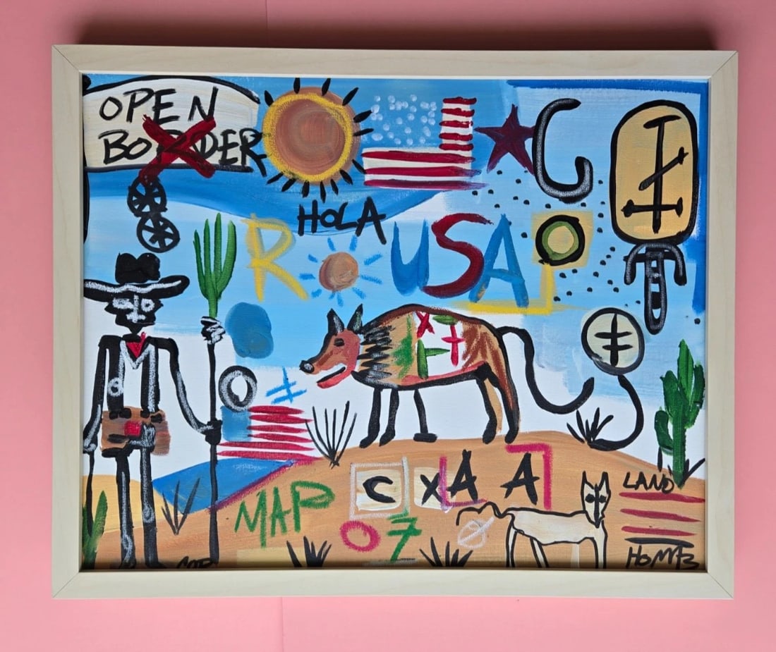 CORBELLIC + Painting 20x16" - Original MY LADY IS REALLY LOVELY + COA: Title: CORBELLIC + Painting 20x16" - Original MY LADY IS REALLY LOVELY + COA Description: Original Painting by Corbellic - Bold Expressionist | Framed 20x16" Bring color, intensity, and personality in