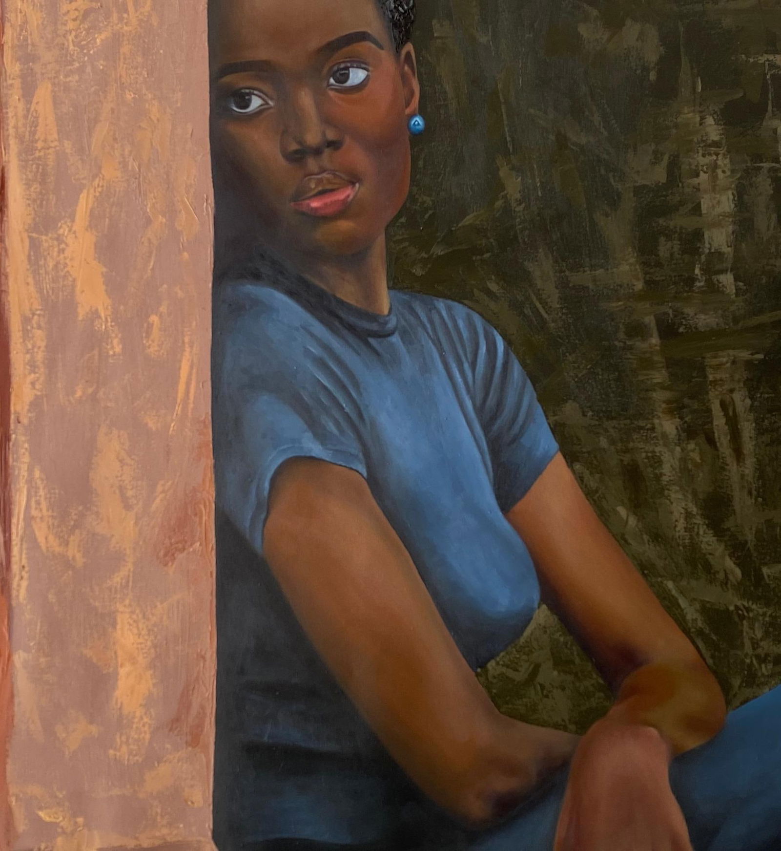 Olajire Olalekan, Love Never End - 21st Century, Contemporary, Realist Portrait, Black Woman, 2024 - 12