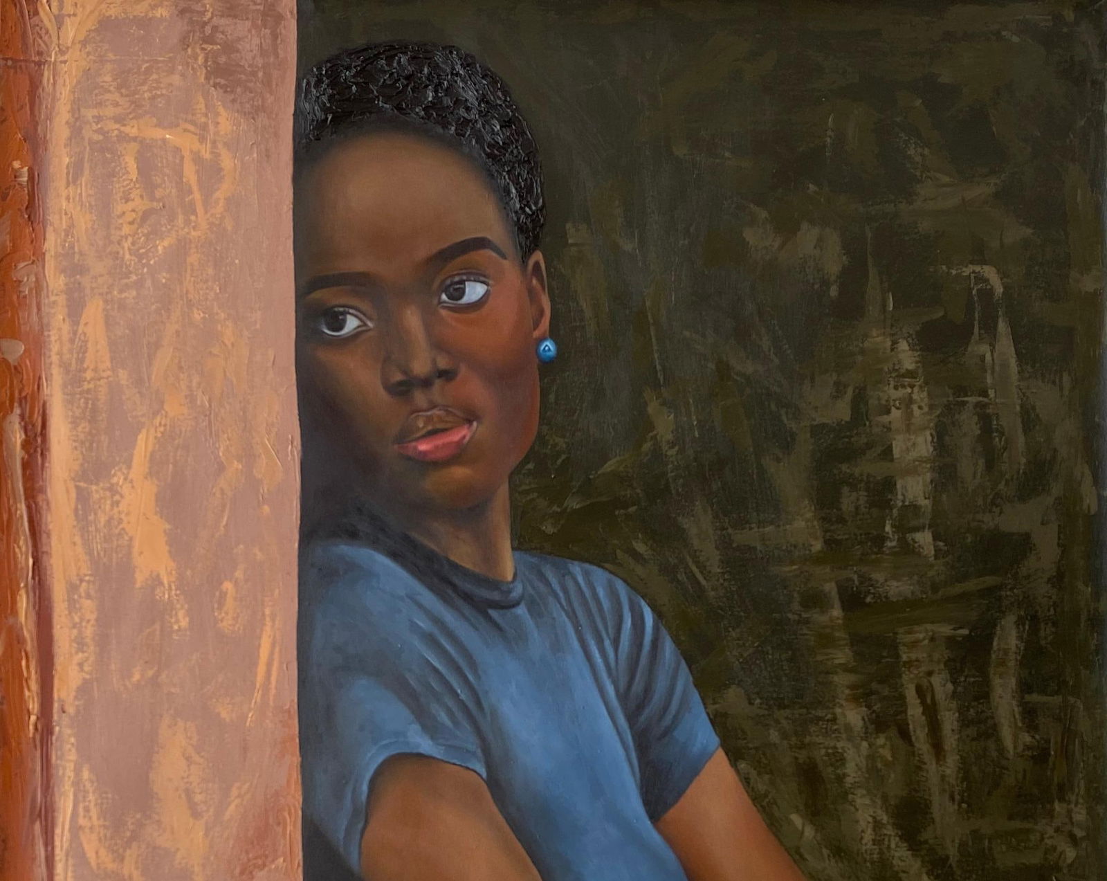 Olajire Olalekan, Love Never End - 21st Century, Contemporary, Realist Portrait, Black Woman, 2024 - 6