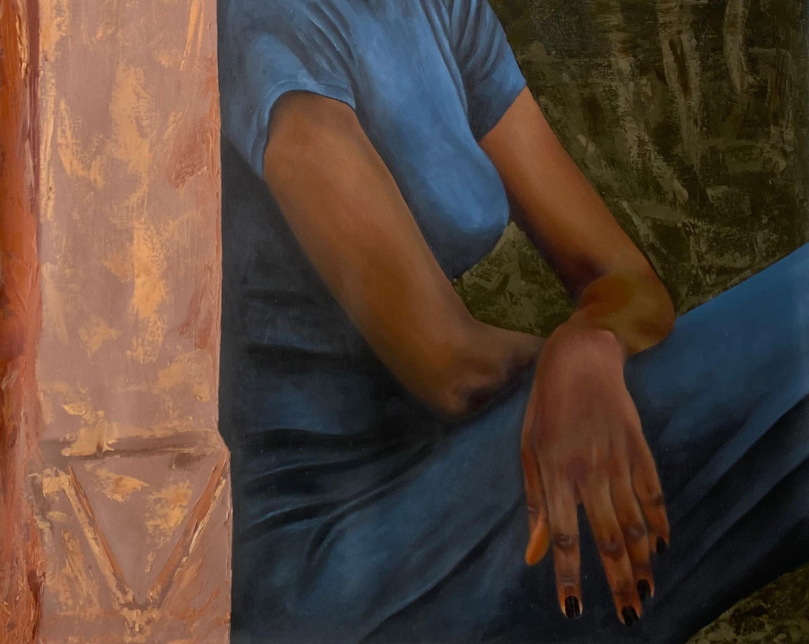 Olajire Olalekan, Love Never End - 21st Century, Contemporary, Realist Portrait, Black Woman, 2024 - 7