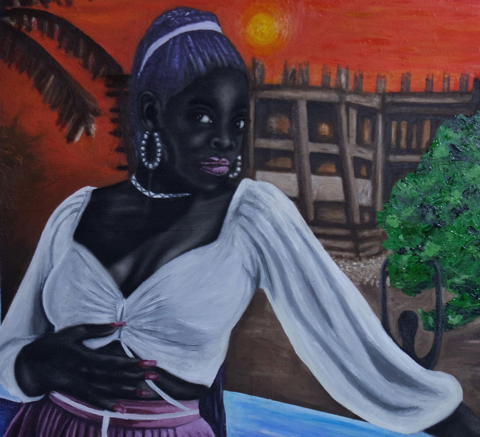 Ogbonna Francis, At The Other Side Waiting -21st Century, Contemporary, Figurative, Fashion, Love, - 10