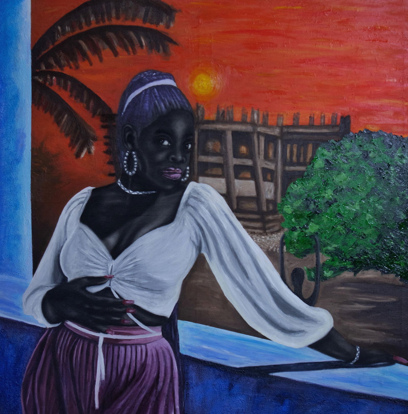 Ogbonna Francis, At The Other Side Waiting -21st Century, Contemporary, Figurative, Fashion, Love, - 11