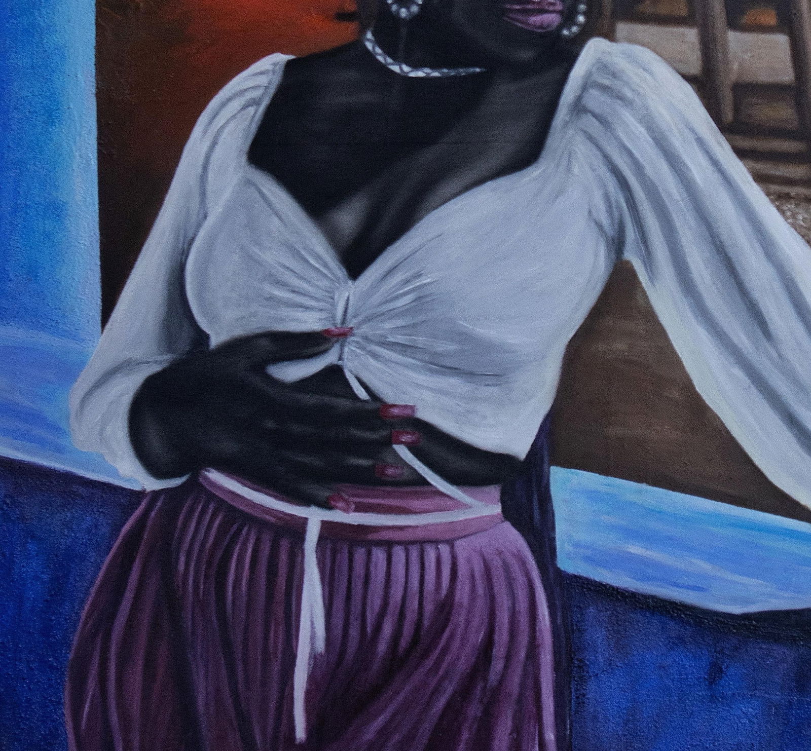 Ogbonna Francis, At The Other Side Waiting -21st Century, Contemporary, Figurative, Fashion, Love, - 2