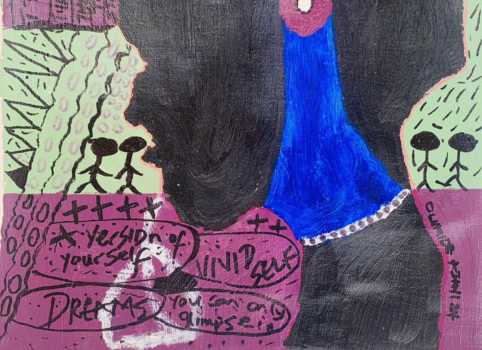 Olumide Ajayi, Veridream - 21st Century, Contemporary, Abstract, Miniature, Emotions, Colors, 2024 - 6