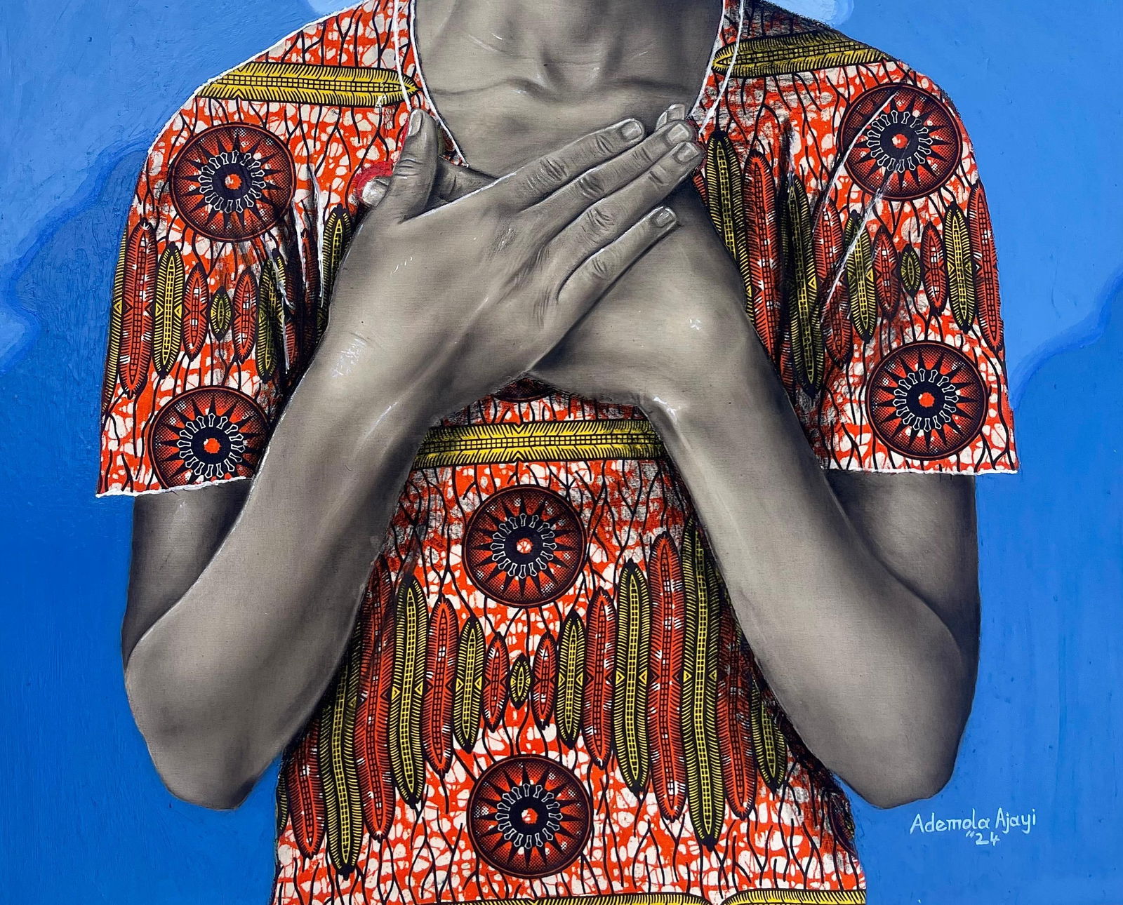 Ademola Clement Ajayi, Tranquility -21st Century, Contemporary, Figurative Portrait, Africa Women - 10